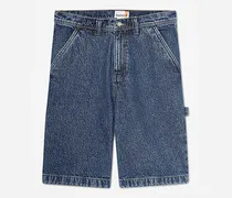 All Gender Carpenter-Shorts aus Denim in Blau, Blau, Größe