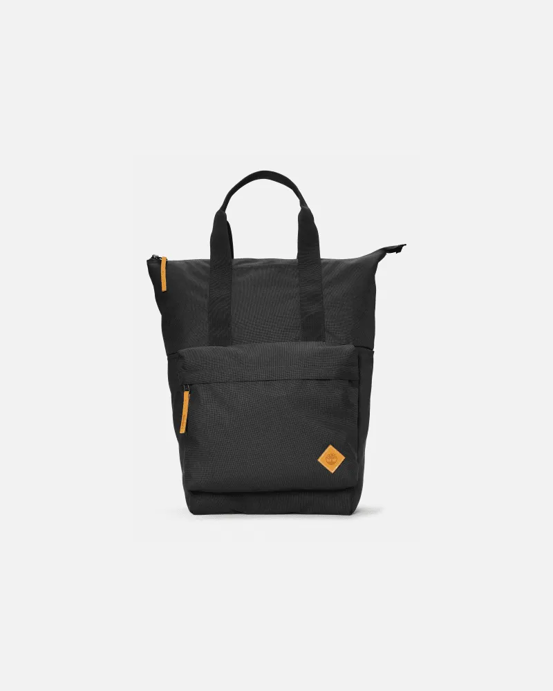 Timberland Timberpack Tote Rucksack in Schwarz, Schwarz Schwarz