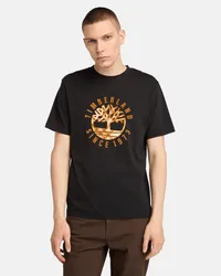 Timberland Holiday T-Shirt mit Grafik für Herren in , Mann Schwarz