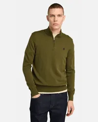 Timberland Williams River Pullover mit Viertelreißverschluss für Herren in , Mann Grün