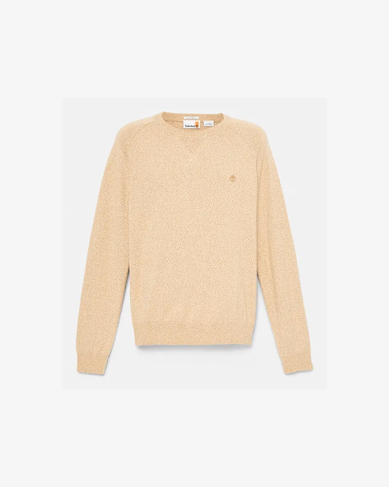 Timberland Williams River Baumwollpullover mit Raglanärmeln und Rundhalsausschnitt für Herren in Beige, Herren, Beige, Größe Beige