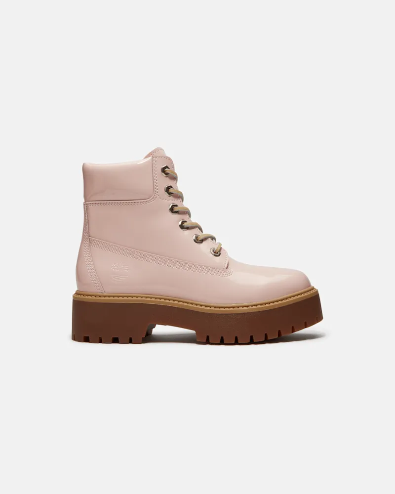 Timberland Wasserdichter Stone Street 6-Inch-Boot mit Plateausohle für Damen in Hellpink, Damen, Pink, Größe Pink