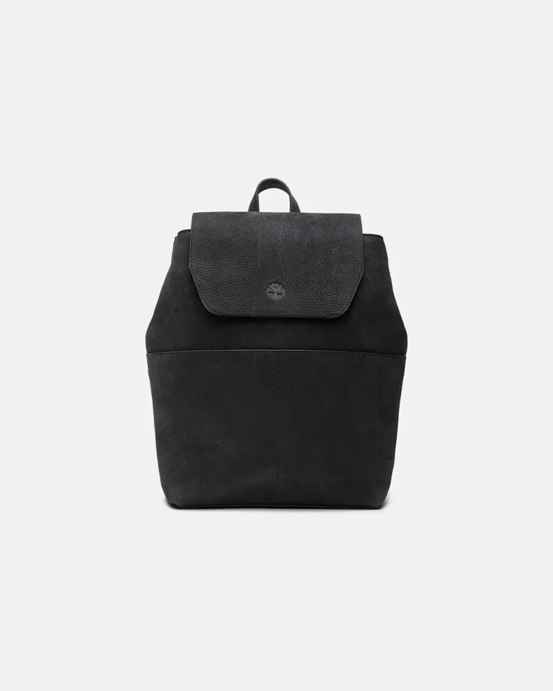 Timberland 11-Liter-Rucksack aus weichem Leder für Damen in Schwarz, Damen, Schwarz Schwarz
