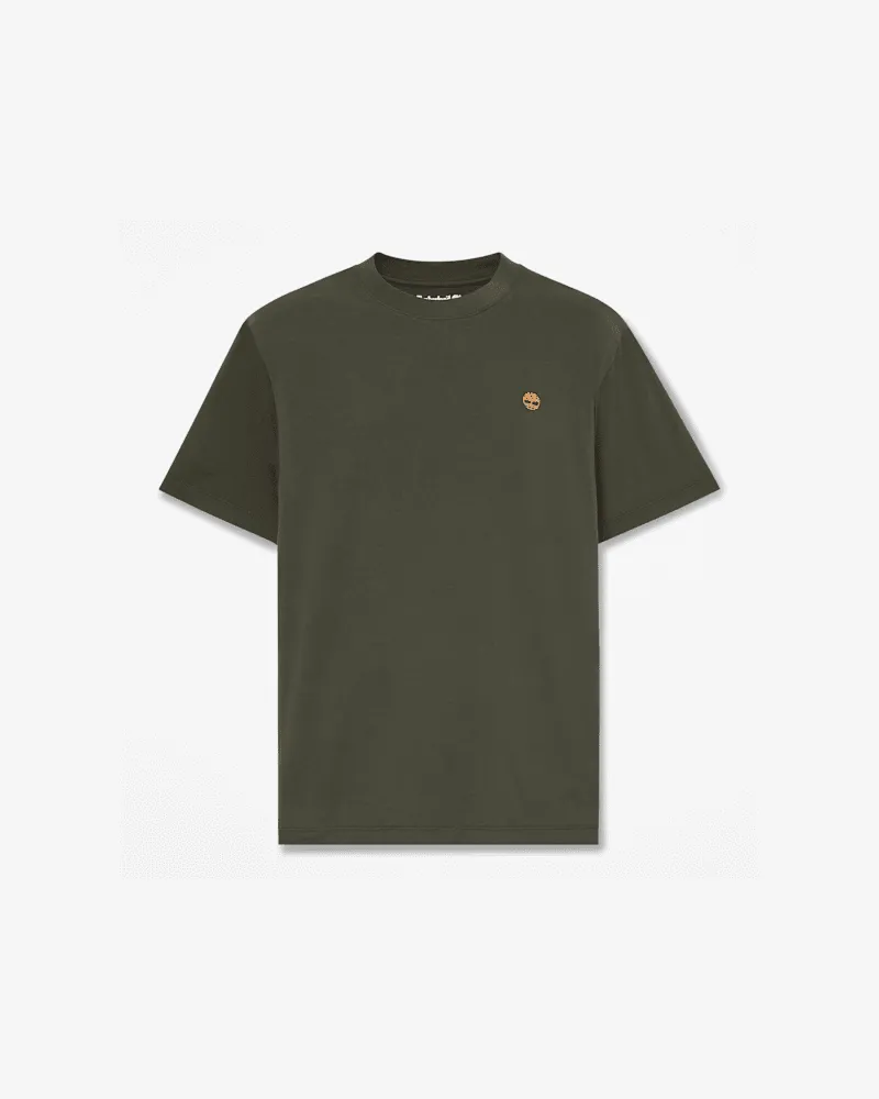 Timberland Oyster River Kurzarm-T-Shirt mit regulärer Passform für Herren in Dunkelgrün, Herren, Grün, Größe Grün