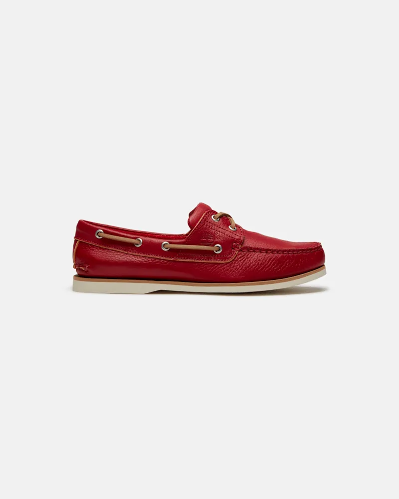 Timberland Klassischer Lake House 2-Ösen-Bootsschuh für Herren in Rot, Herren, Rot, Größe Rot