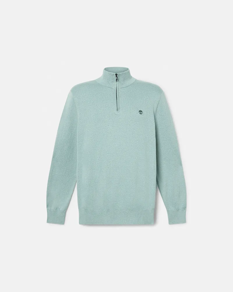 Timberland Williams River Pullover mit 1/4-Reißverschluss für Herren in Grau, Herren, Grau, Größe Grau