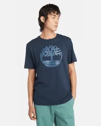 Timberland Kennebec River T-Shirt für Herren mit Logo in Dunkel, Mann Blau