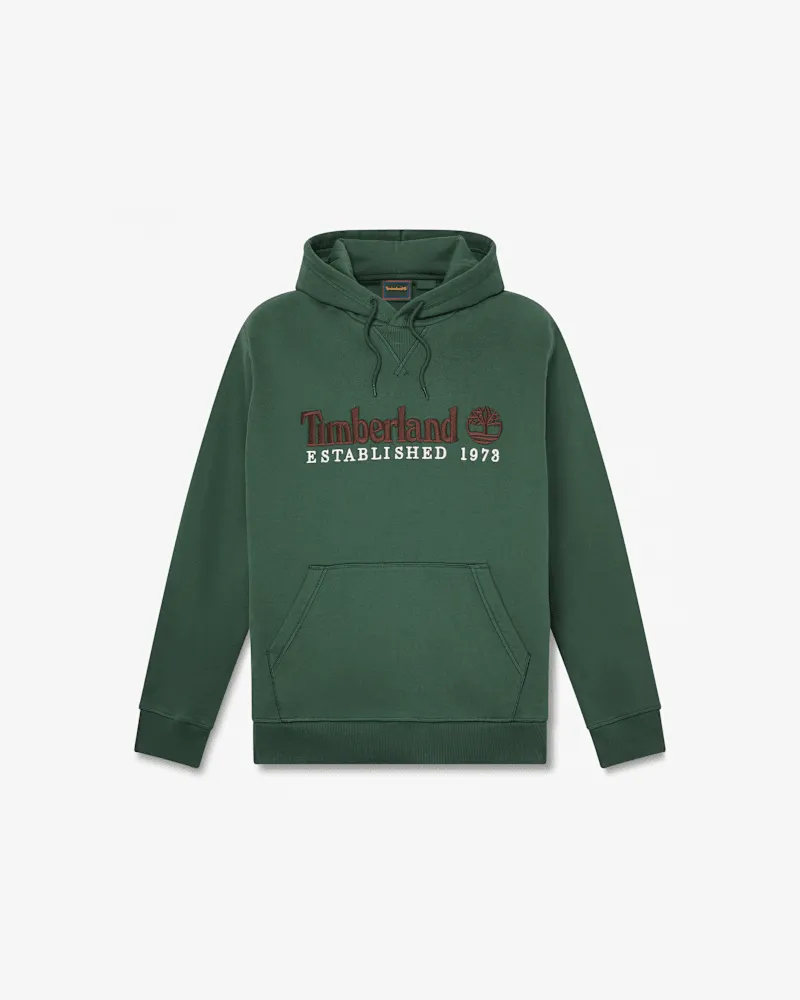 Timberland Hoodie mit „Established 1973"-Logostickerei für Herren in Dunkelgrün, Herren, Grün, Größe Grün