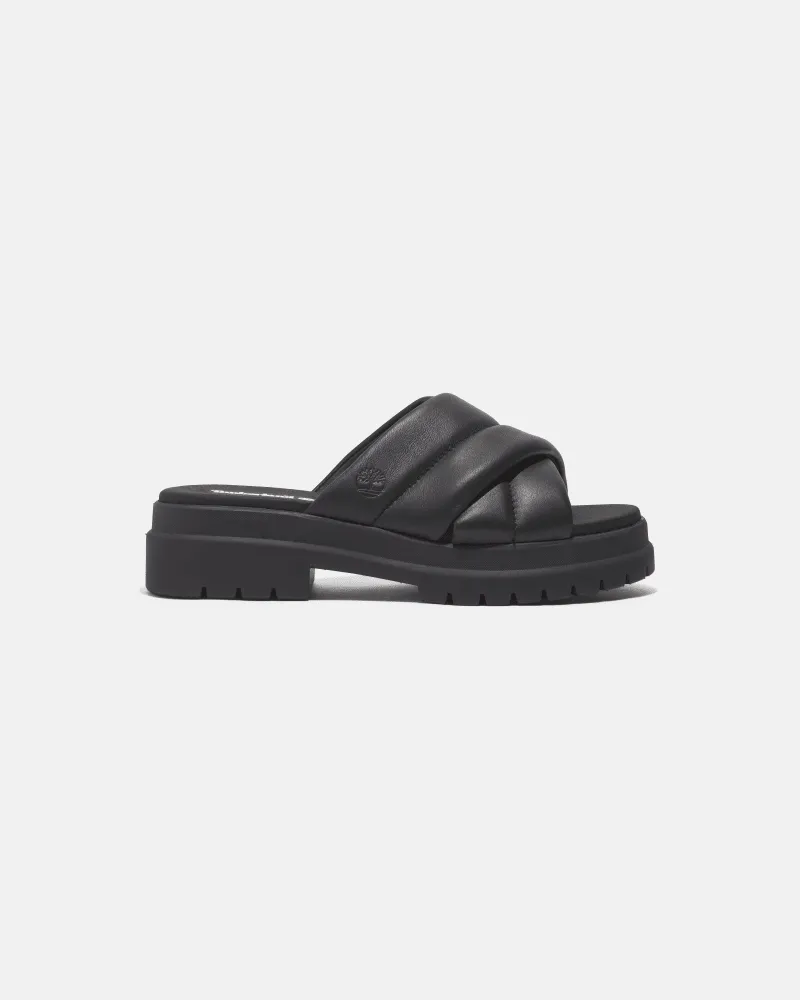 Timberland London Vibe Slide Sandale für Damen in Schwarz, Damen, Schwarz, Größe Schwarz