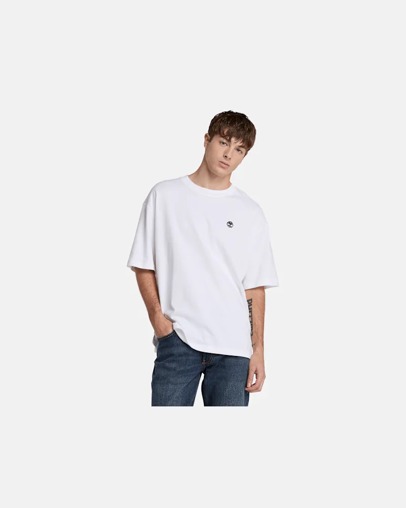 Timberland Dunstan River Kurzarm-T-Shirt für Herren in Weiß, Herren, Weiß, Größe Weiß
