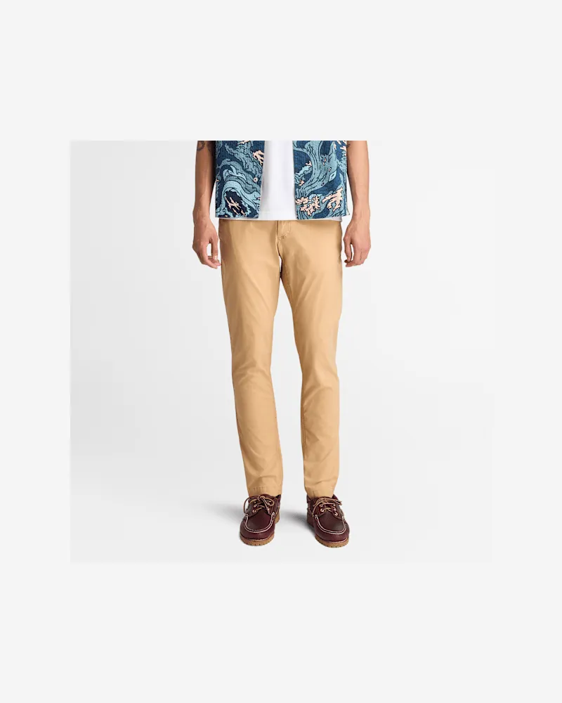 Timberland Claremont Chinohose aus Popeline für Herren in Gelb, Herren, Gelb, Größe Gelb