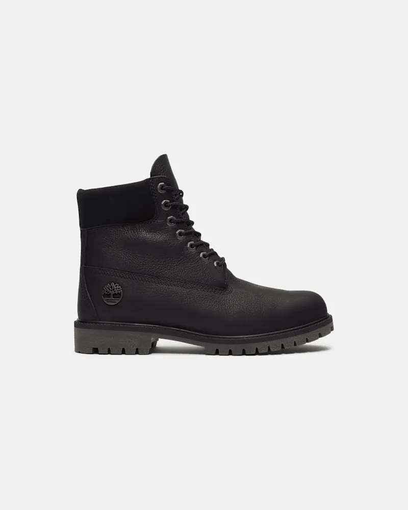 Timberland Wasserdichter Timberland Heritage 6-Inch-Boot für Herren in Schwarz, Herren, Schwarz, Größe Schwarz