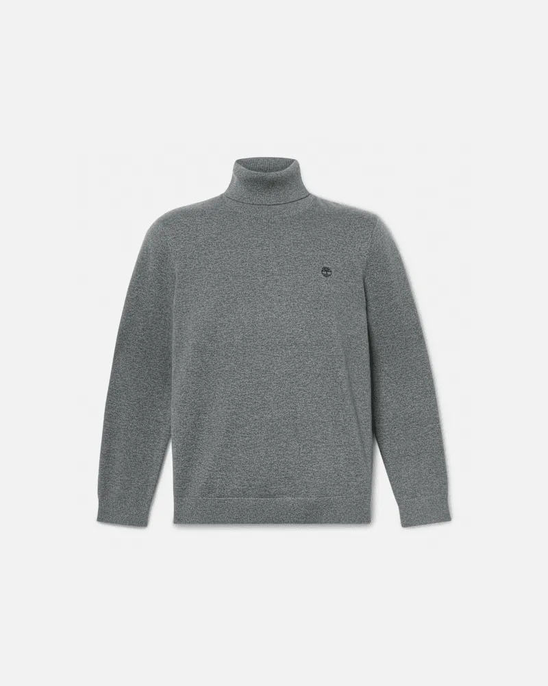 Timberland Williams River Rollkragenpullover aus Baumwolle für Herren in Dunkelgrau, Herren, Grau, Größe Grau