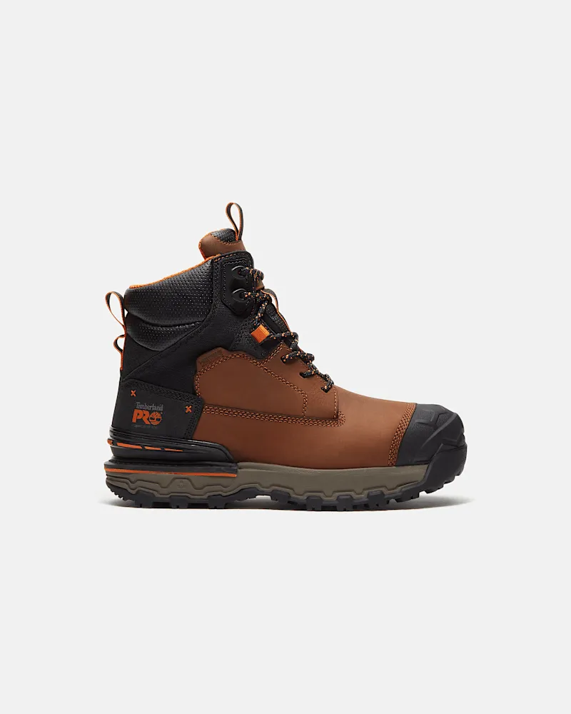 Timberland Wasserfester, ultraleichter Boondock 6-Inch-Arbeitsstiefel mit Isolierung und Zehenschutz aus Verbundstoff für Herren in Braun, Herren, Braun, Größe Braun