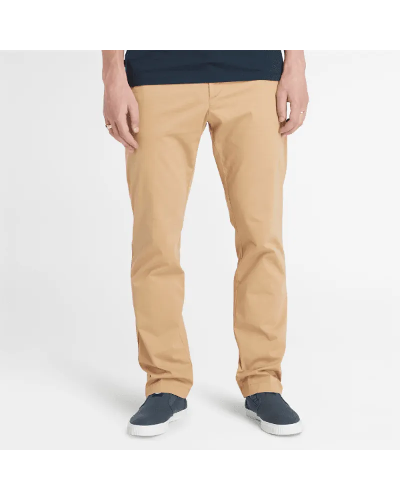 Timberland Chinohose aus Stretch-Twill für Herren in Hell, Mann Braun