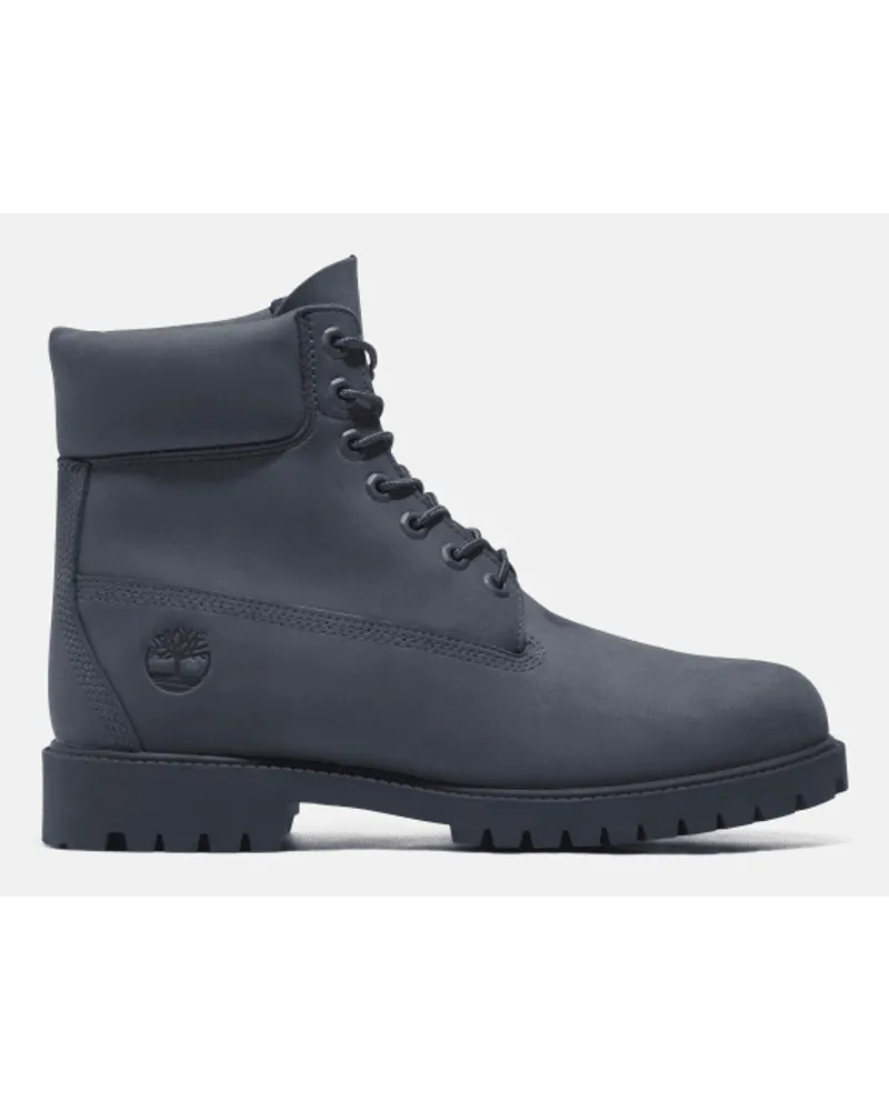 Timberland Wasserdichter Heritage 6-Inch Boot zum Schnüren für Herren in dunkelem Nubukleder, Mann Blau