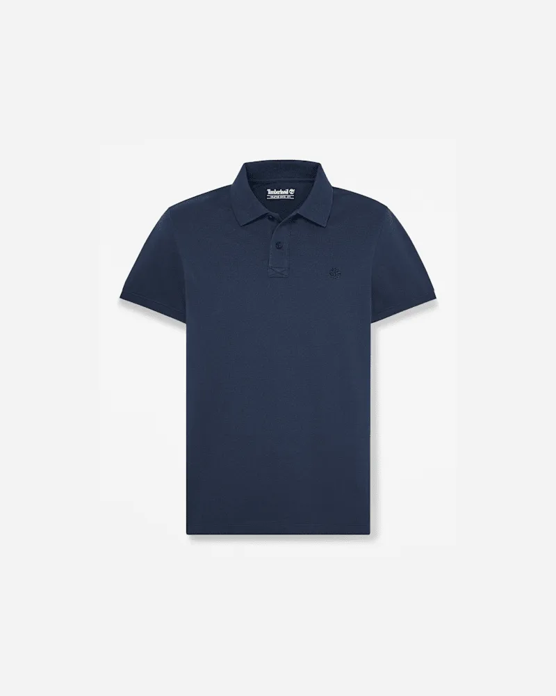 Timberland Oyster River Kurzarm-Polohemd mit schmaler Passform für Herren in Dunkelblau, Herren, Blau, Größe Blau
