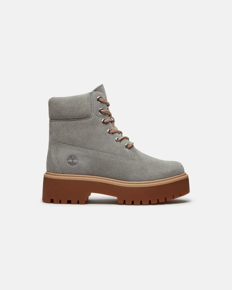 Timberland Stone Street 6-Inch Boot mit Plateausohle für Damen in Grau, Damen, Grau, Größe Grau