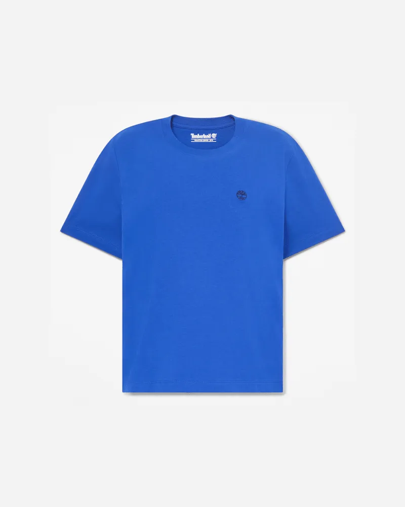 Timberland Crafted Kurzarm-T-Shirt mit Rundhalsausschnitt für Damen in Blau, Damen, Blau, Größe Blau