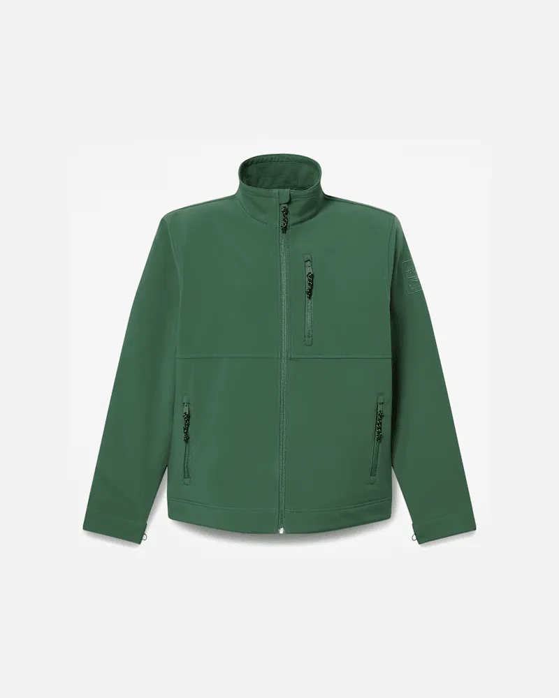 Timberland Winddichte Mt. Waumbek Softshelljacke mit durchgehendem Reißverschluss für Herren in Dunkelgrün, Herren, Grün, Größe Grün