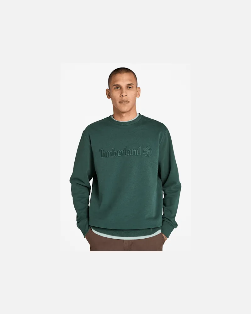 Timberland Hampton Rundhals-Sweatshirt für Herren in Dunkelgrün, Herren, Grün, Größe Grün