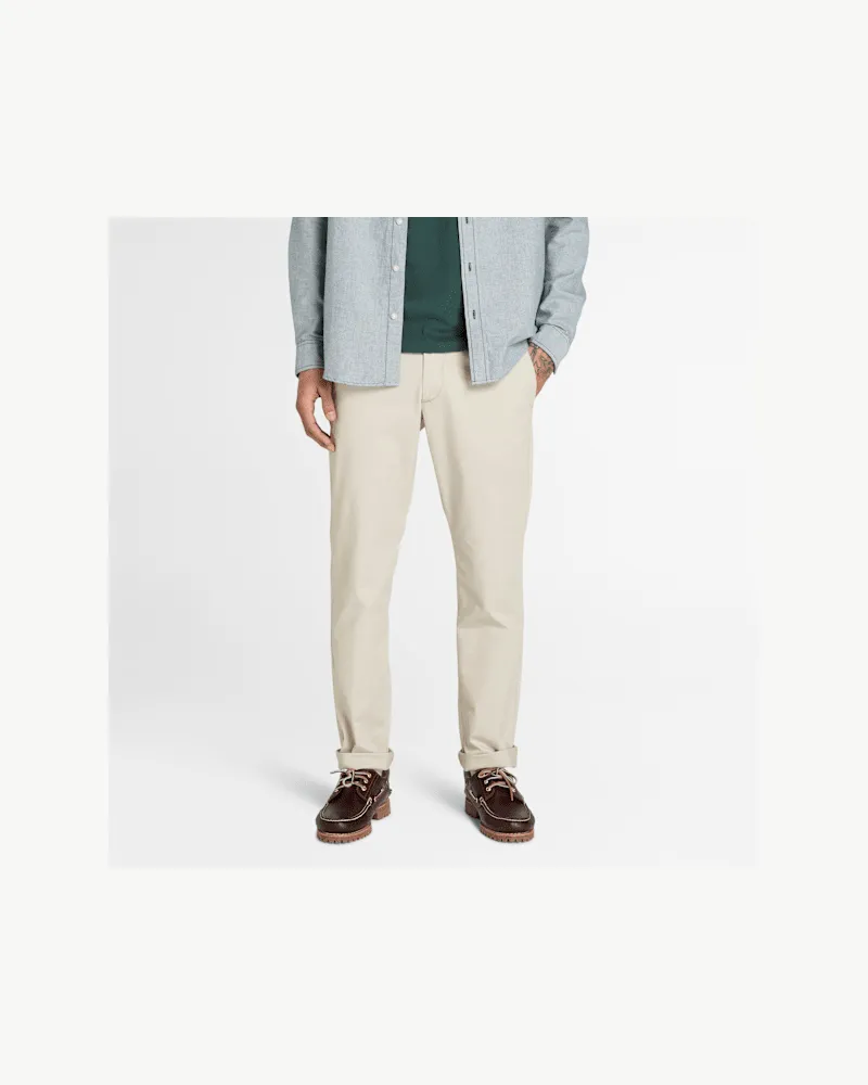 Timberland Claremont Chinohose aus Twill mit schmalem Bein für Herren in Grau, Herren, Grau, Größe Grau