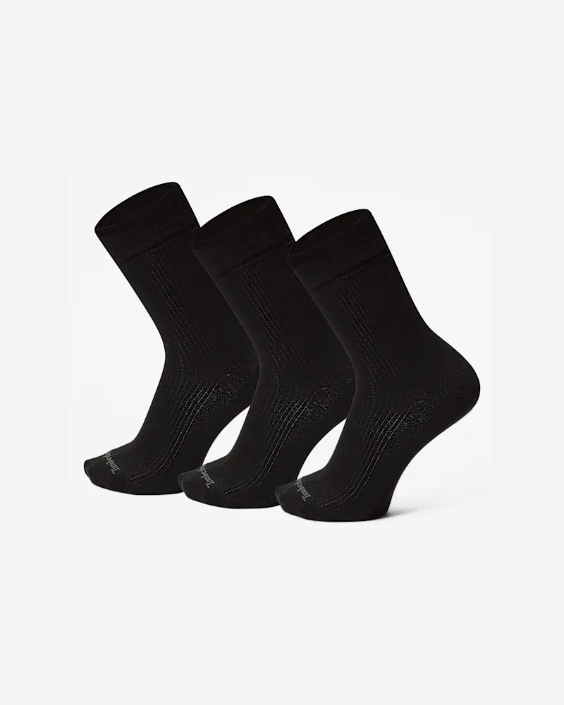 Timberland Chesapeake Crew Socken (3er-Pack) in Schwarz, Herren, Schwarz, Größe Schwarz