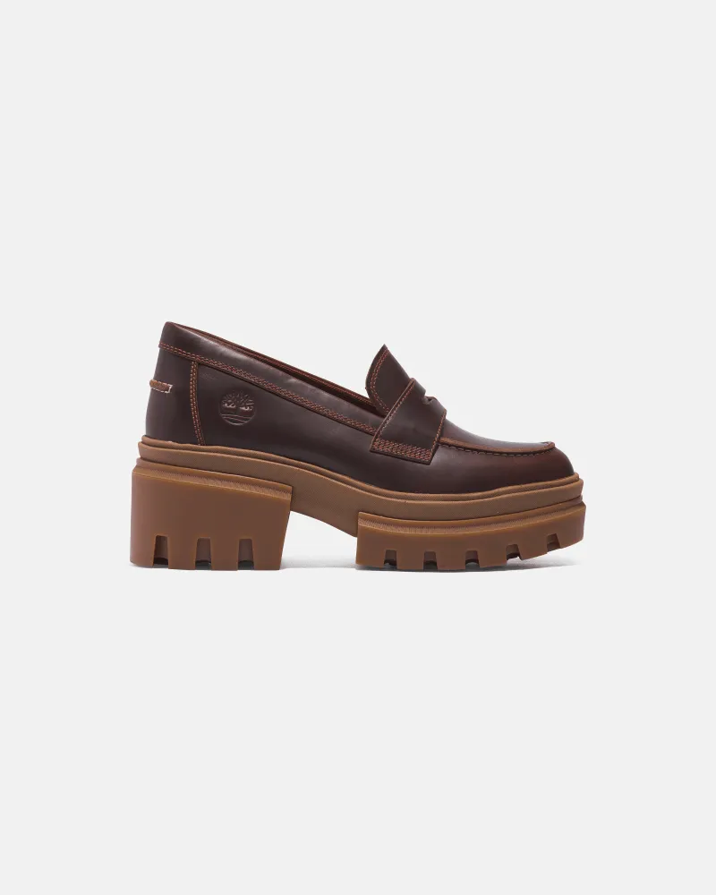 Timberland Everleigh Loafer Schuh für Damen in Dunkelbraun, Damen, Braun, Größe Braun