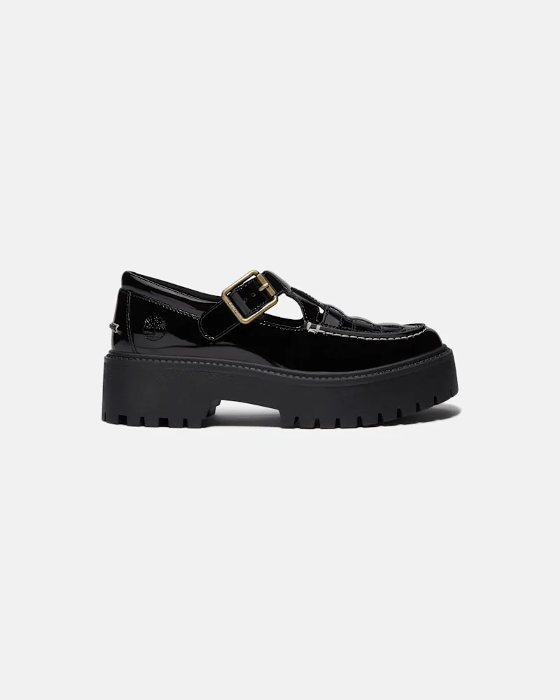 Timberland Stone Street Schnallenschuh mit Plateausohle für Damen in Schwarz, Damen, Schwarz, Größe Schwarz