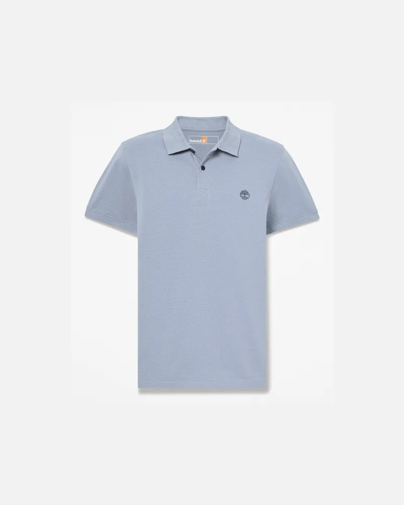 Timberland Millers River Kurzarm-Polohemd aus Stretchmaterial für Herren in Blau, Herren, Blau, Größe Blau