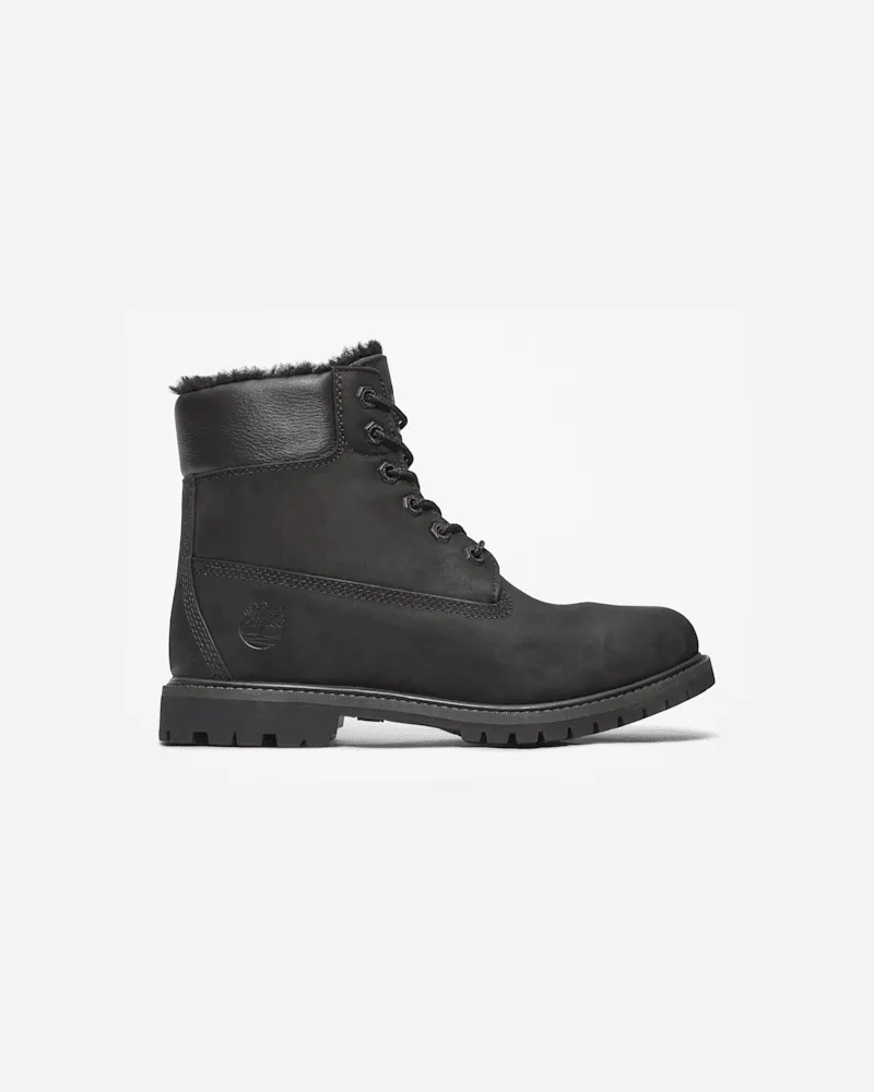 Timberland Wasserdichter Timberland Premium 6-Inch Boot mit warmem Futter für Damen in Schwarz, Damen, Schwarz, Größe Schwarz