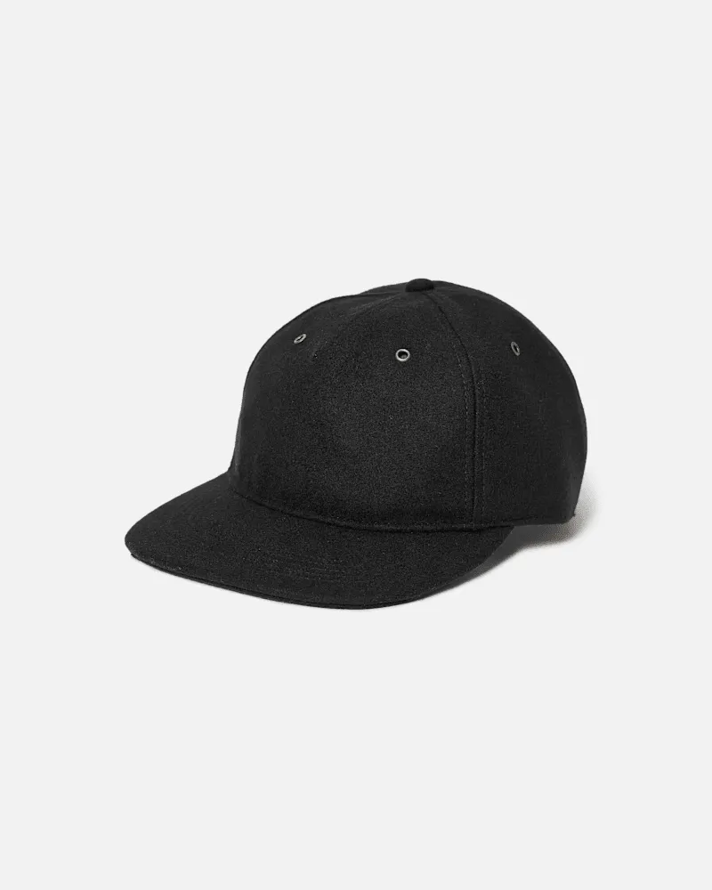 Timberland All Over Woll-Baseballcap in Schwarz, Schwarz Schwarz