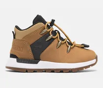 Halbhoher Sprint Trekker Sneaker für Kinder in Gelb/Schwarz, Gelb, Größe