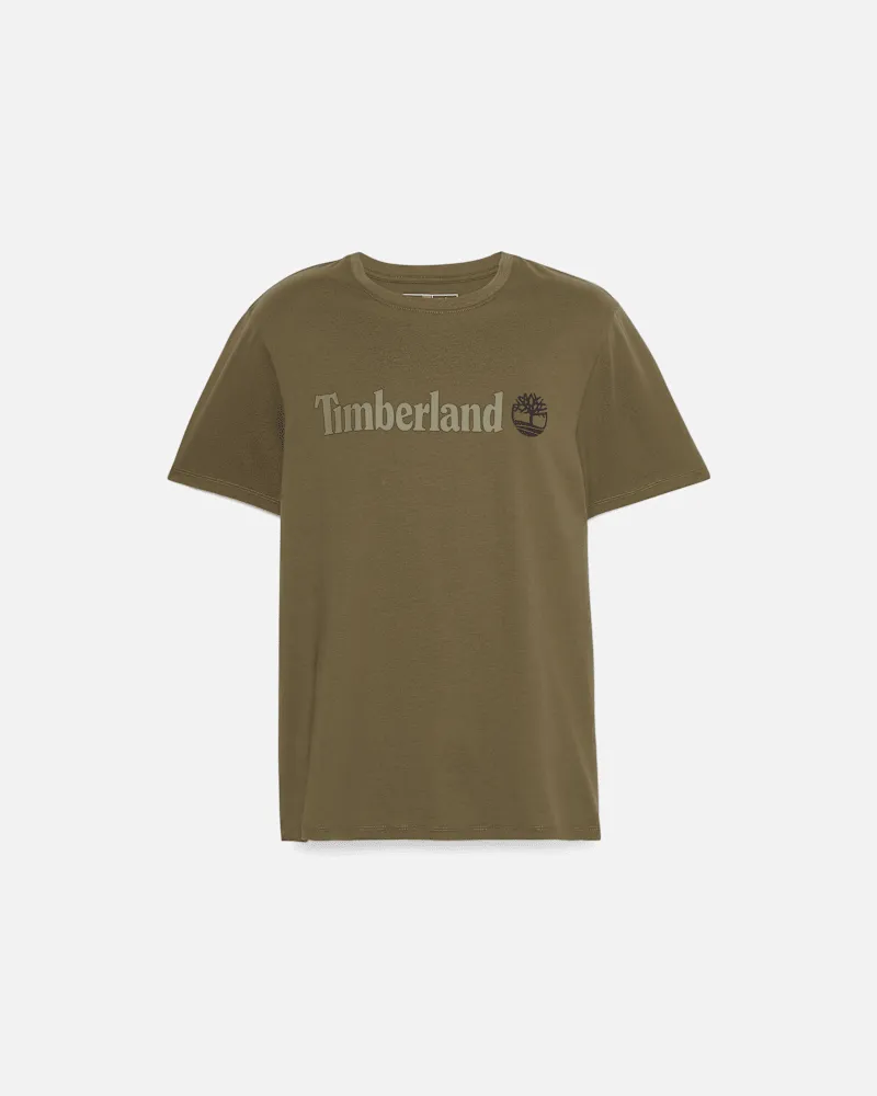 Timberland Kennebec River Linear Logo-T-Shirt für Herren in Grün, Herren, Grün, Größe Grün