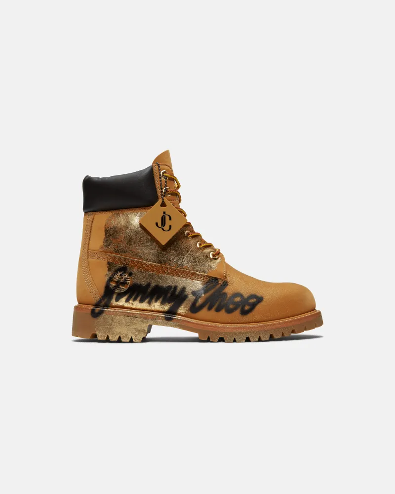 Timberland Jimmy Choo x Timberland Boot mit Sprühlack für Herren in Gelb, Herren, Hellbraun, Größe Hellbraun