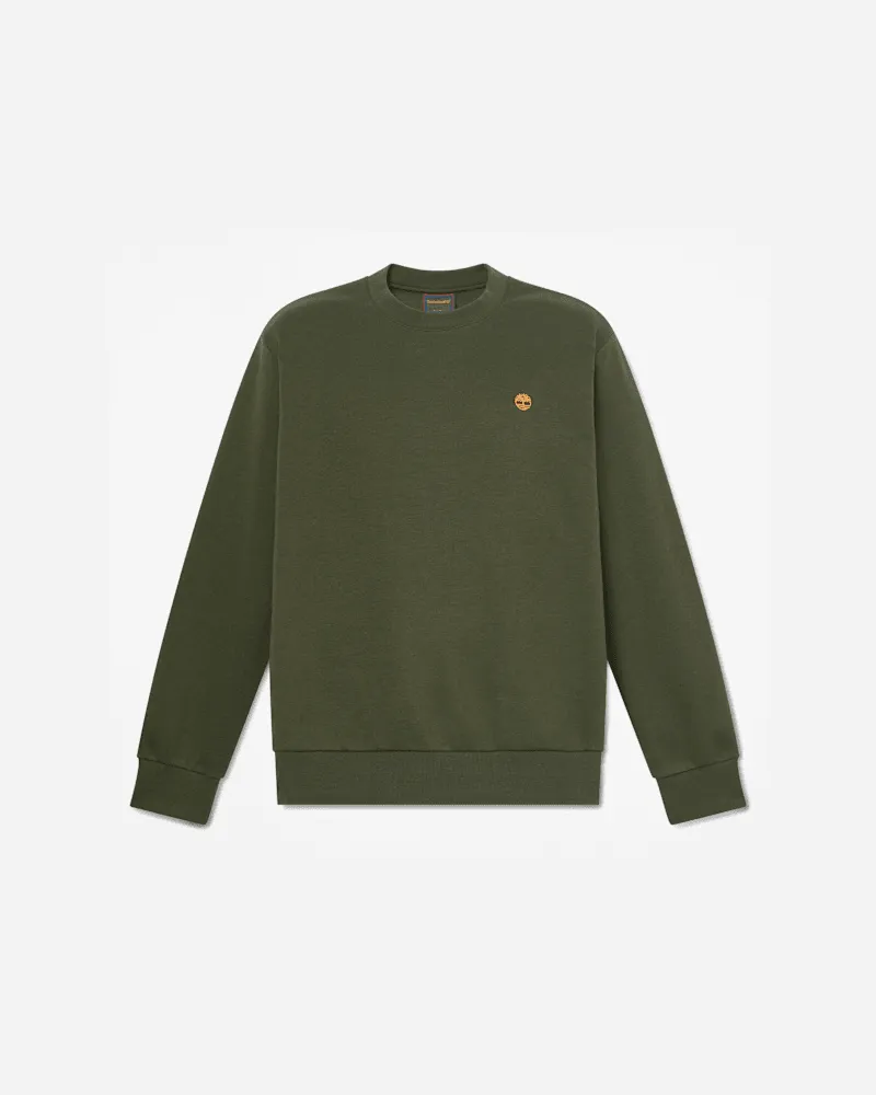 Timberland Oyster River Rundhals-Sweatshirt mit Logo auf der Brust für Herren in Dunkelgrün, Herren, Grün, Größe Grün