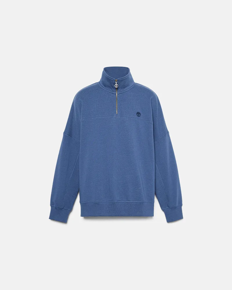 Timberland Viertelreißverschluss-Sweatshirt für Herren in Dunkelblau, Herren, Blau, Größe Blau
