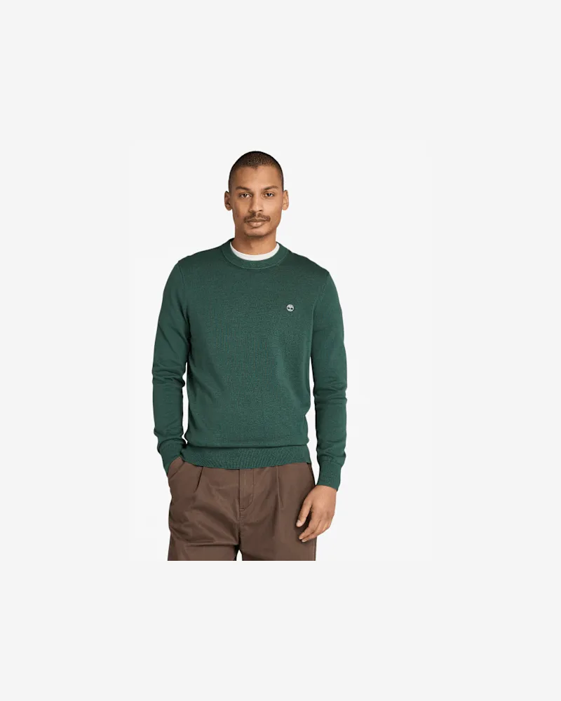 Timberland Williams River Baumwollpullover für Herren in Dunkelgrün, Herren, Grün, Größe Grün