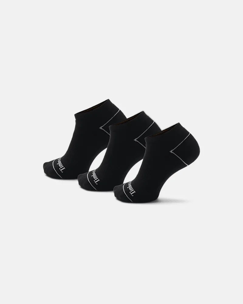 Timberland 3er-Pack vollständig gepolsterter Bowden Füßlinge in Schwarz, Schwarz, Größe Schwarz