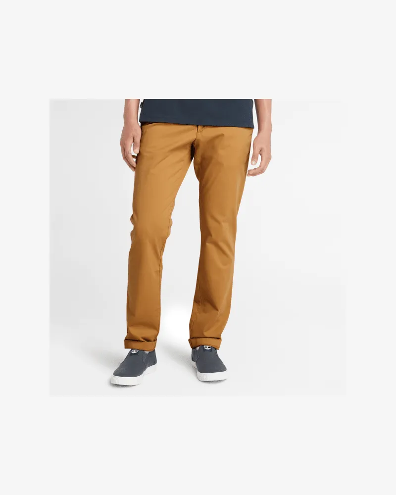 Timberland Claremont Chinohose aus Twill mit schmalem Bein für Herren in Dunkelgelb, Herren, Gelb, Größe Gelb