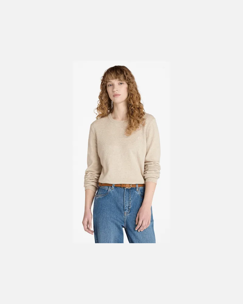 Timberland Rundhalspullover für Damen in Beige, Damen, Beige, Größe Beige