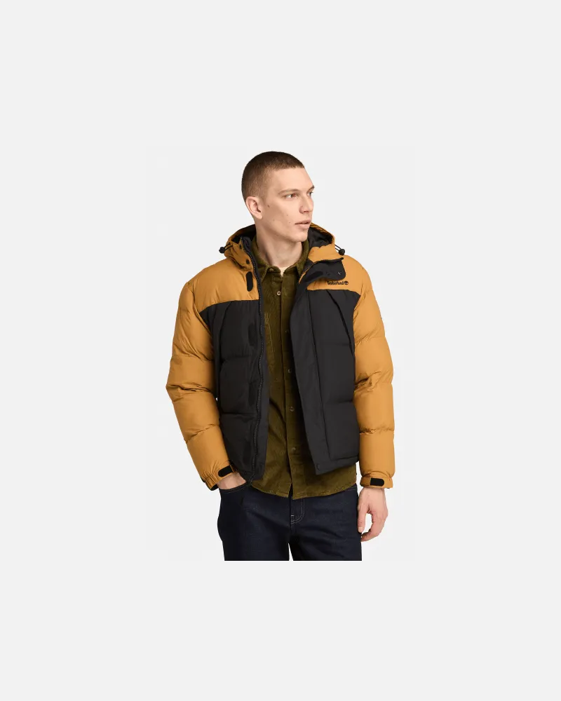Timberland Strapazierfähige, wasserabweisende Steppjacke für Herren in Gelb, Herren, Schwarz, Größe Schwarz