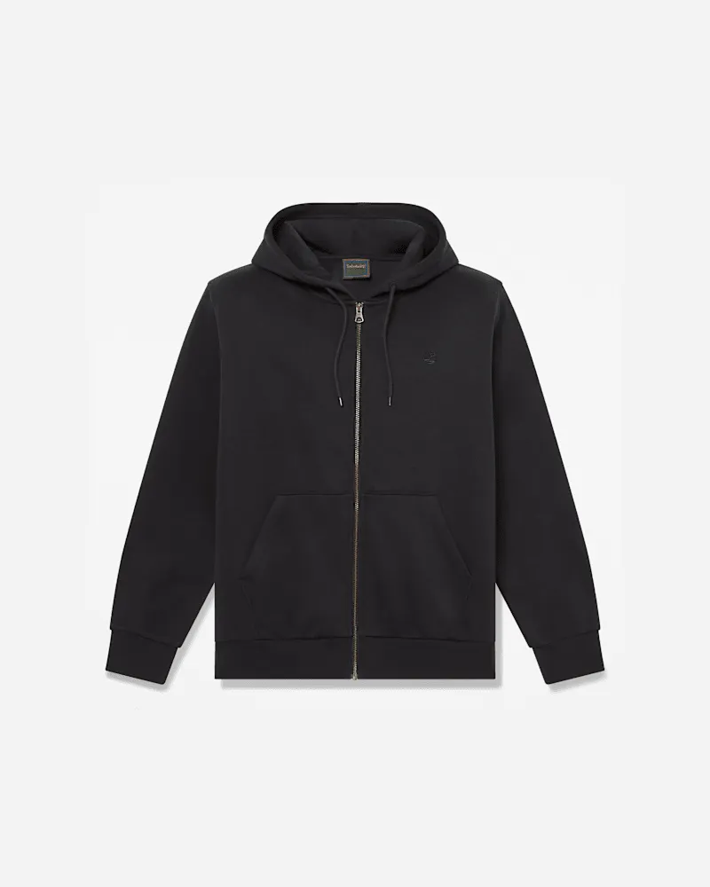Timberland Oyster River Kapuzenjacke mit Logo auf der Brust für Herren in Schwarz, Herren, Schwarz, Größe Schwarz