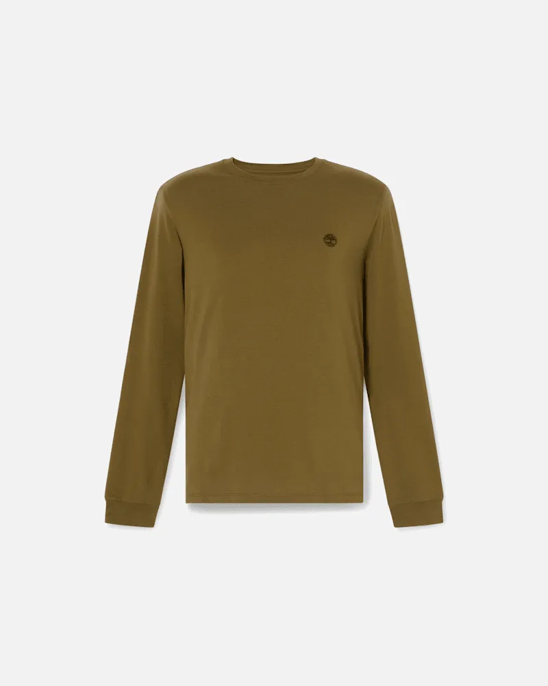 Timberland Dunstan River Langarm-T-Shirt für Herren in Dunkelgrün, Herren, Grün, Größe Grün