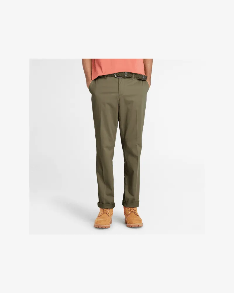 Timberland Claremont Chinohose aus Twill mit geradem Bein für Herren in Grün, Herren, Grün, Größe Grün