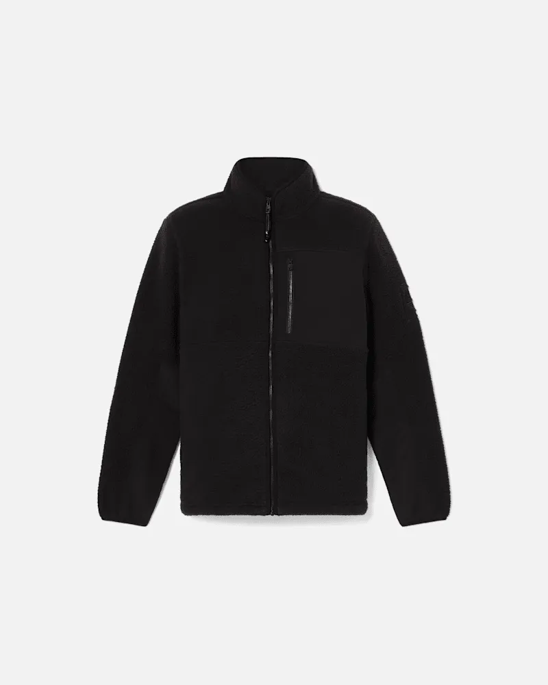 Timberland Hochflorige Fleecejacke für Herren in Schwarz, Herren, Schwarz, Größe Schwarz