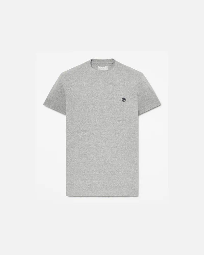Timberland Dunstan River Kurzarm-T-Shirt mit schmaler Passform für Herren in Grau, Herren, Grau, Größe Grau