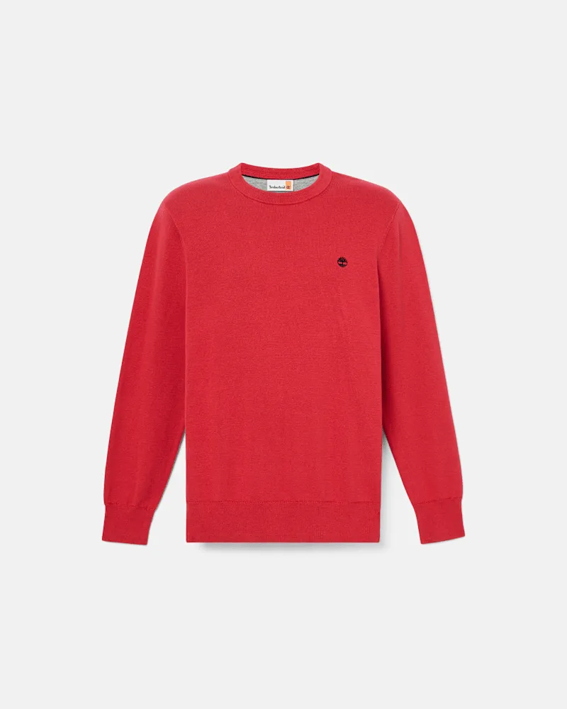 Timberland Williams River Baumwollpullover für Herren in Rot, Herren, Rot, Größe Rot