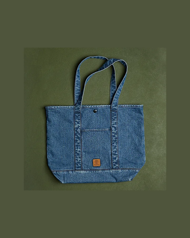 Timberland Easy Denim-Tragetasche in Blau, Blau Blau