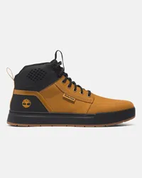 Timberland Maple Grove Mid-Top-Sneaker zum Schnüren für Herren in Schwarz und , Mann Gelb